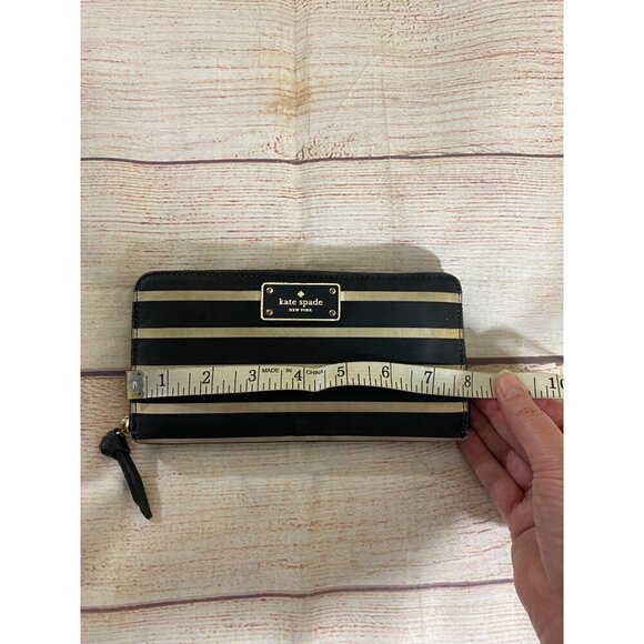 Kate Spade Women's Fabric Stripe Zip Up Wallet - OS - Picture 4 of 14